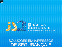 Tablet Screenshot of jsgrafica.com.br